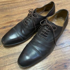 GUCCI Dress Shoes men’s gucci leather shoes dress shoes brown lace up shoes